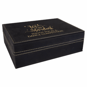 8" x 6 3/8" Laserable Leatherette Premium Gift Box