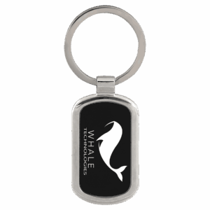 1 1/8" x 1 7/8" Laserable Rectangle Keychain