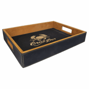 16" x 12" Laserable Leatherette Serving Tray