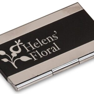 3 3/4" x 2 1/2" Laserable Business Card Holder