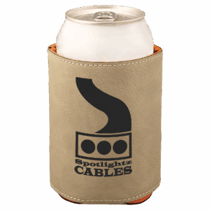 3 3/4" Laserable Leatherette Beverage Holder