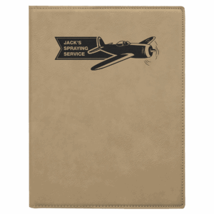 7" x 9" Laserable Leatherette Small Portfolio with Notepad