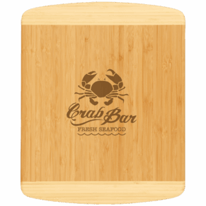 13 1/2" x 11 1/2" Bamboo 2-Tone Cutting Board
