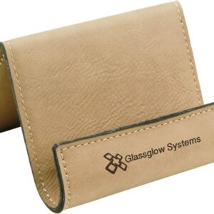 3 1/2" x 2 1/2" Laserable Leatherette Holder Easel