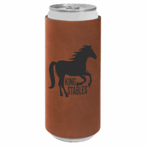 Laserable Leatherette Slim Beverage Holder