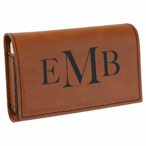 4 3/4" x 3 1/8" Laserable Leatherette Pill Box
