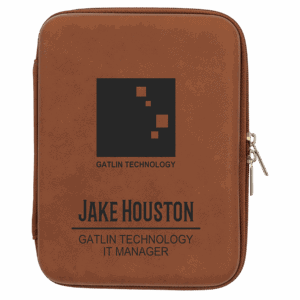 8 1/2" x 6" x 1 3/4" Leatherette Cord Case
