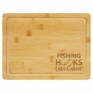 11 1/2" x 8 3/4" Bamboo Cutting Board with Drip Ring