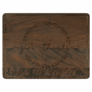 11 1/2" x 8 3/4" Walnut Cutting Board with Drip Ring