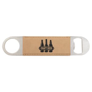 1 1/2" x 7" Laserable Leatherette Bottle Opener