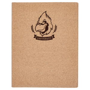 7" x 9" Small Cork Portfolio with Notepad