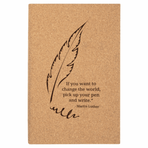 5 1/4" x 8 1/4" Cork Journal with Lined Notepad