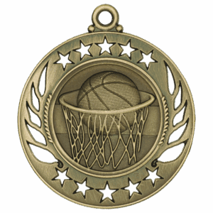 2 1/4" Basketball Galaxy Medal