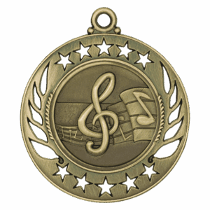 2 1/4" Music Galaxy Medal