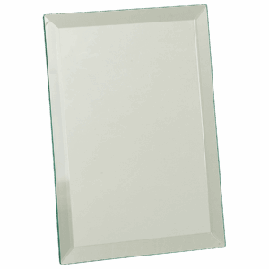 6" x 8" Clear Mirror Glass Plaque