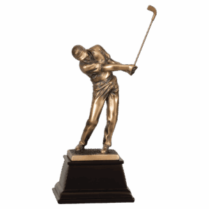 15" Bronze Male Golf Resin Award