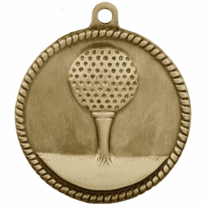 2" Golf High Relief Medal