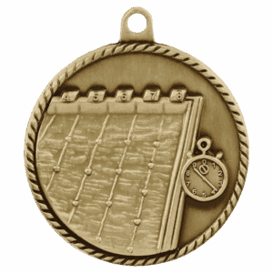 2" Swimming High Relief Medal