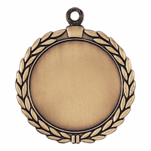 2 1/2" Wreath 2" Insert Holder Medal