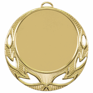 2 3/4" Open Wreath 2" Insert Holder Medal