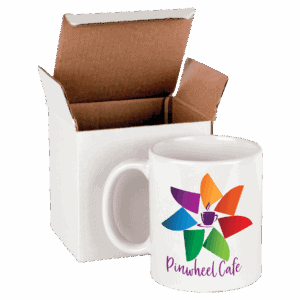 11 oz. White Sublimatable Ceramic Mug with White Box