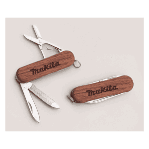 3/8" x 1 1/2" 4-Function Wood Handle Pocket Knife