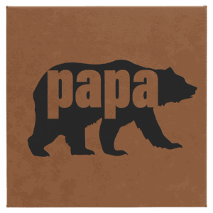 10" x 10" Laserable Leatherette Wall Decor with Sawtooth Hanger