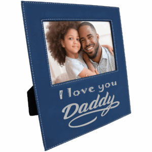 5" x 7" Leatherette Photo Frame with 4 1/2" x 9 Engraving Area