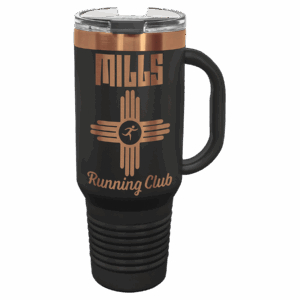 Polar Camel 40 oz. /Rose Gold Travel Mug with Handle & Straw