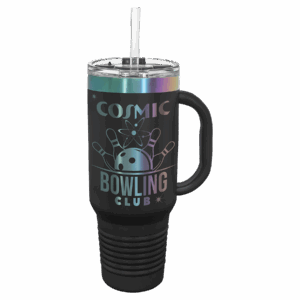 Polar Camel 40 oz. /Prism Travel Mug with Handle & Straw