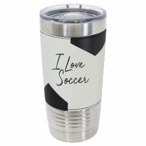 Polar Camel 20 oz. Leather Tumbler with Slider Lid