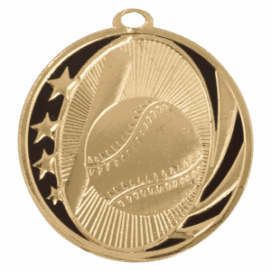 2" Baseball/Softball Laserable MidNite Star Medal