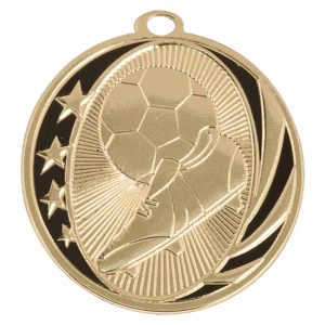 2" Soccer Laserable MidNite Star Medal