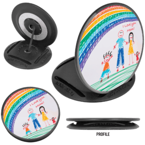 1 1/2" Black Nuckees Phone & Tablet Holder  (Insert not included)