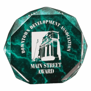 5" Marble Octagon Acrylic Award