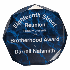 6" Marble Octagon Acrylic Award