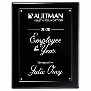 7x9 High Gloss Plaque with Acrylic Engraving Plate