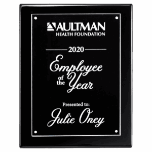 9x12 High Gloss Plaque with Acrylic Engraving Plate