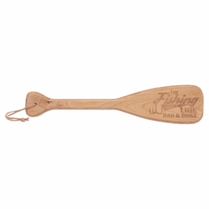 18" x 4" Boat Paddle with Leather String