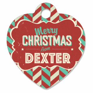 1 1/4" x 1 1/4" White Sublimatable Aluminum Heart Pet Tag