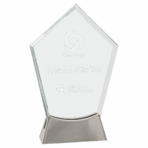7 1/2" Peak Platinum Glass with Full Metal Base