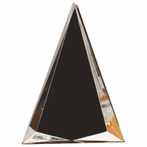 6" x 8" Black/Gold Pinnacle Acrylic