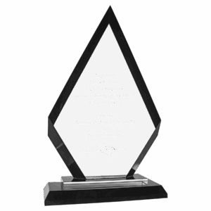 9" Diamond Regal Glass