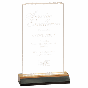 4" x 6" Gold Reflection Ice Top Acrylic