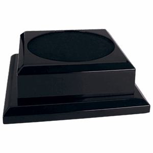 8" x 8" Black Royal Piano Finish Pedestal Base