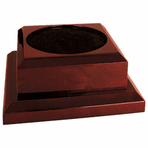 7" x 7" Rosewood Royal Piano Finish Pedestal Base