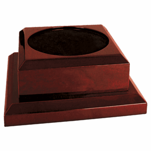 8" x 8" Rosewood Royal Piano Finish Pedestal Base