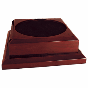 9" x 9" Rosewood Royal Piano Finish Pedestal Base