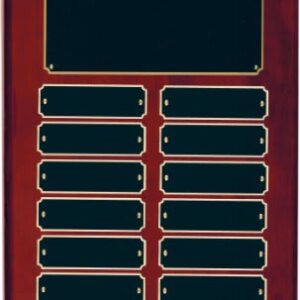 12 Plate Rosewood Piano Finish Completed Perpetual Plaque