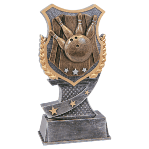 6" Bowling Shield Award